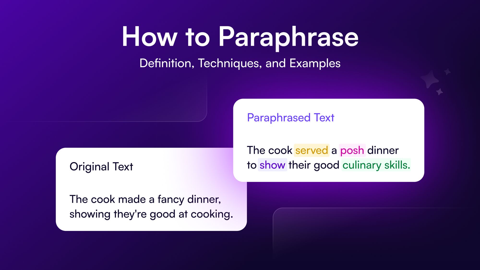 paraphrasing definition in writing